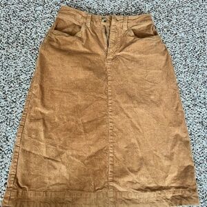 Lot of 2 cotton corduroy skirts
